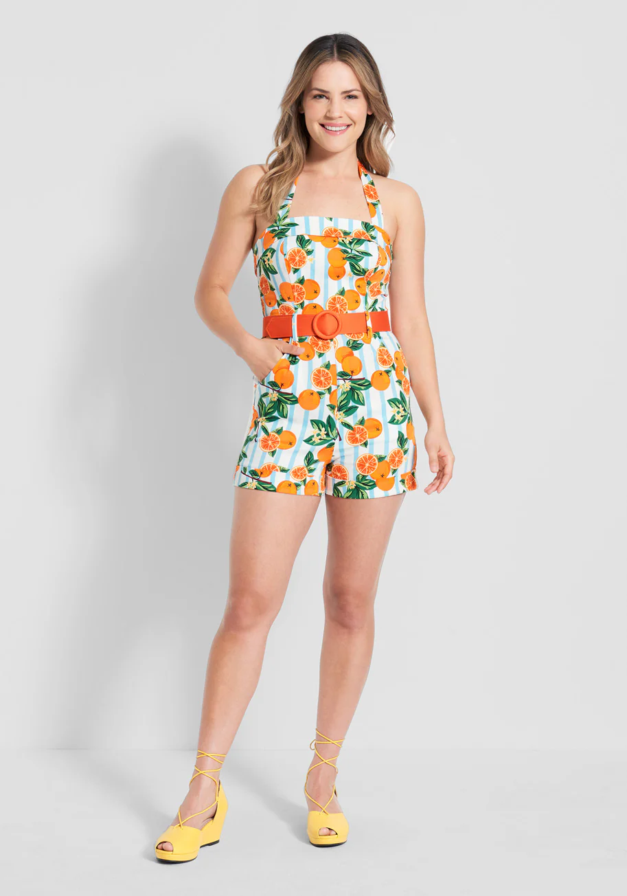 ModCloth x Collectif Squeezing In Some Fun Romper