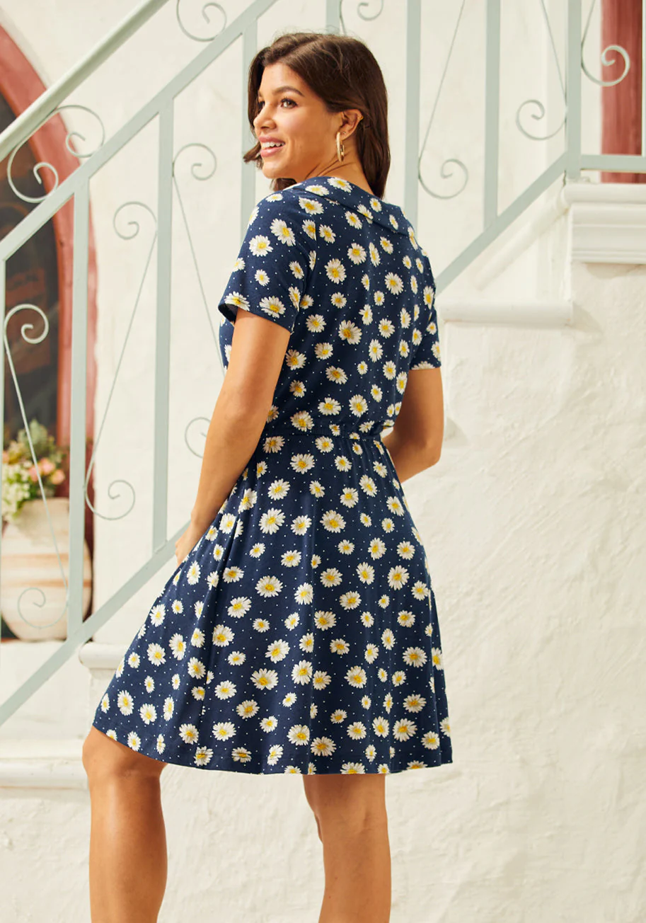 Lazy Daisy Collared Dress