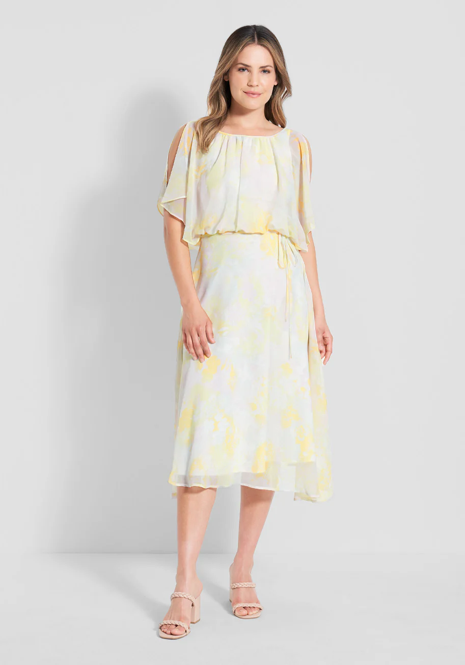 Flutter of Flattery Midi Dress