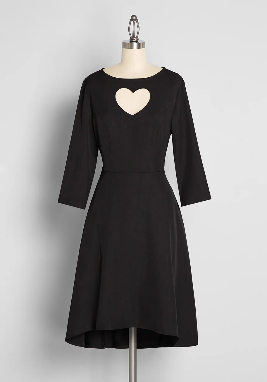 Shape of My Heart A-Line Dress