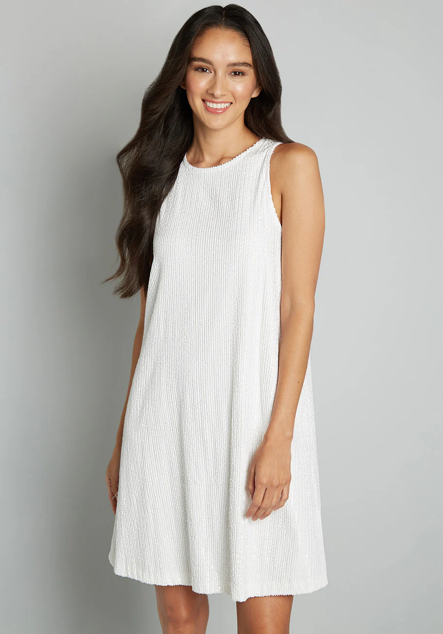 Shine and Dine Sequin Shift Dress