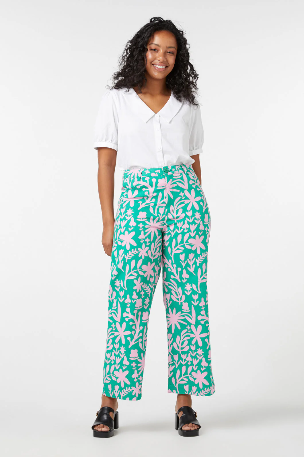 Della Floral Printed Jean