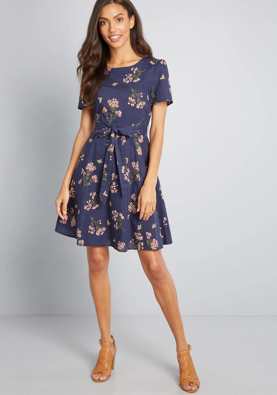 Airy Emphasis Mini Dress