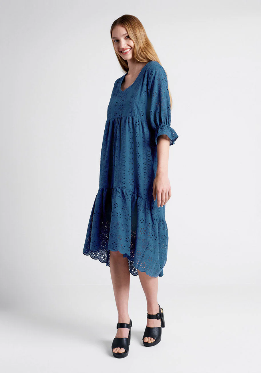 Taking The Day Hi Lo Midi Dress