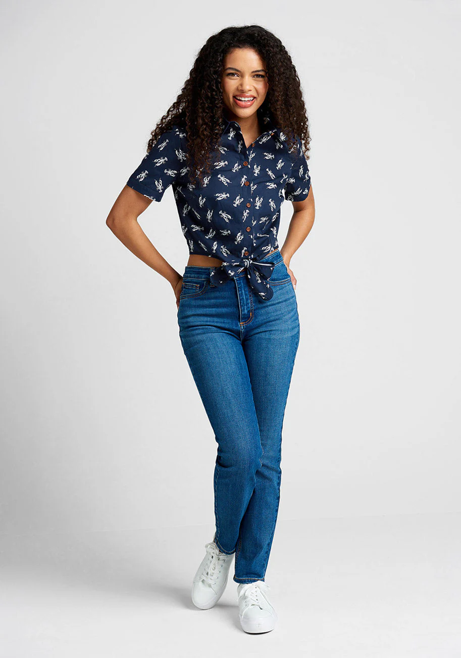 Pinch Of Style Tie-Waist Top