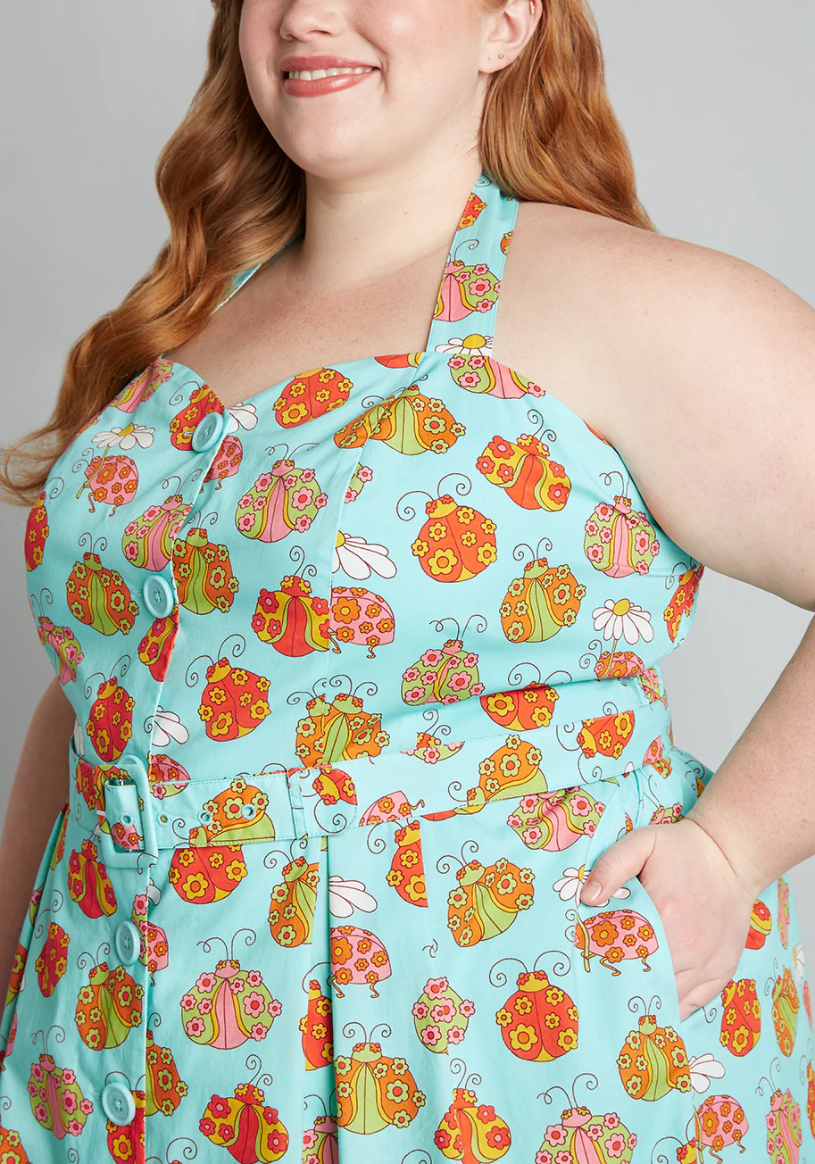 ModCloth x Marisol Muro Aligned With Destiny Fit And Flare Dress