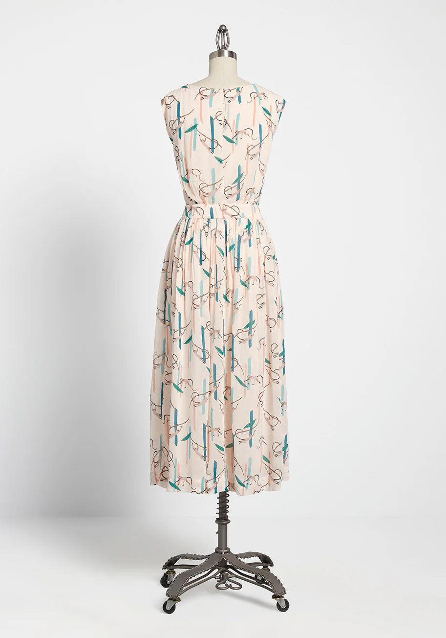 Monkey Around Town Fit-and-Flare Dress