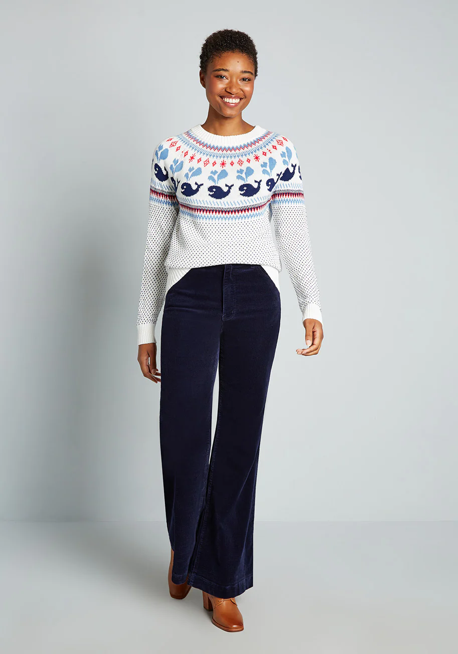 Sailing With Whales Fair Isle Sweater