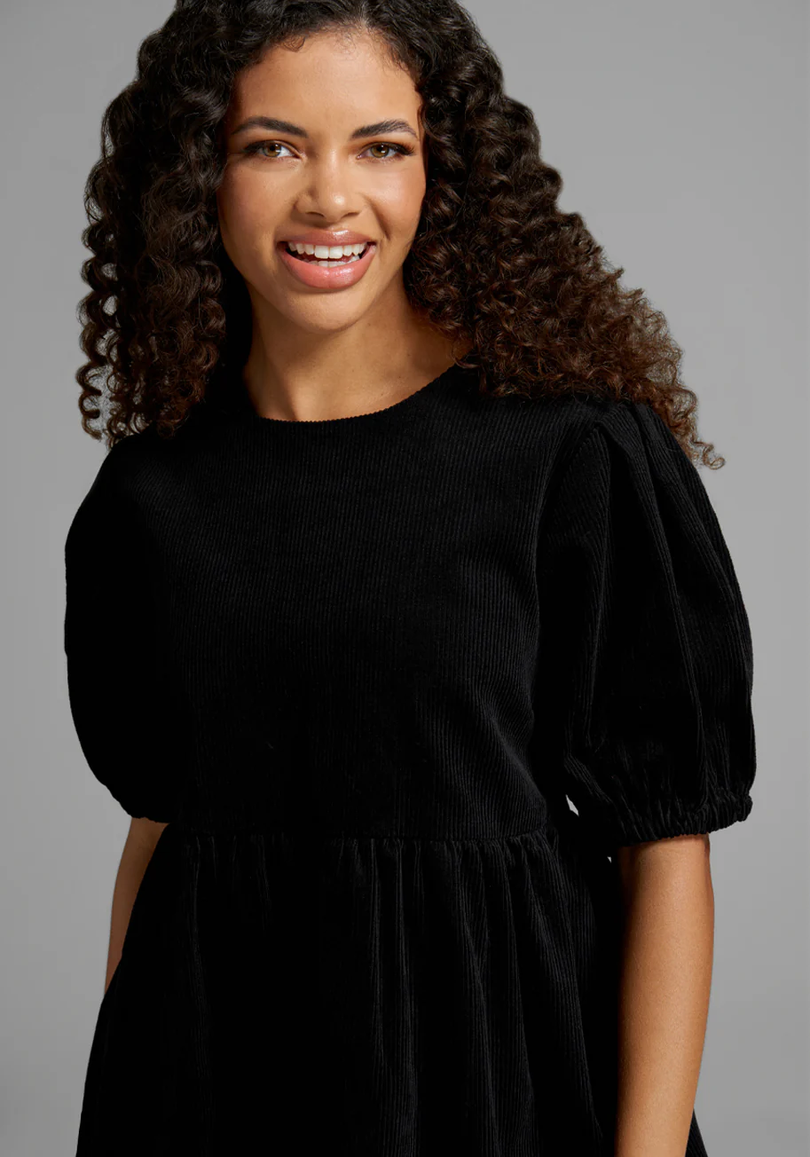 Hauntingly Lovely Corduroy Dress