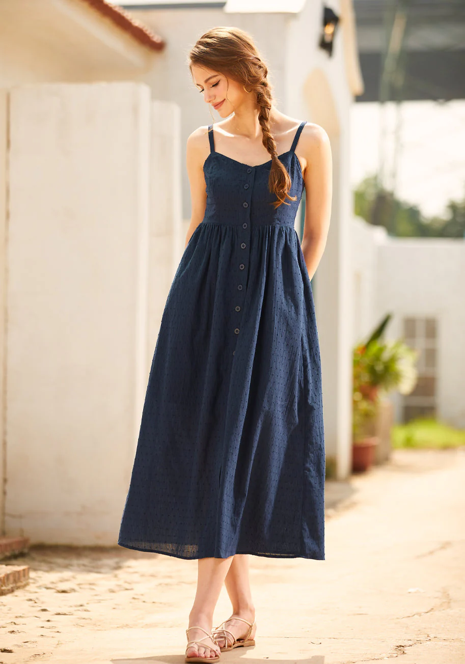 Quite Clearly Charismatic Midi Dress