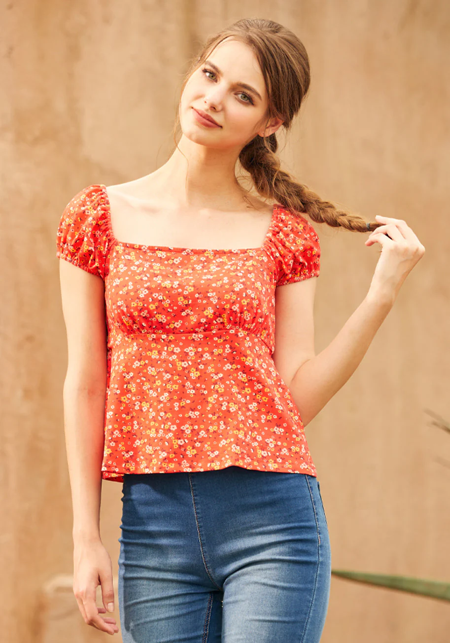 Empire Puff Sleeve Top