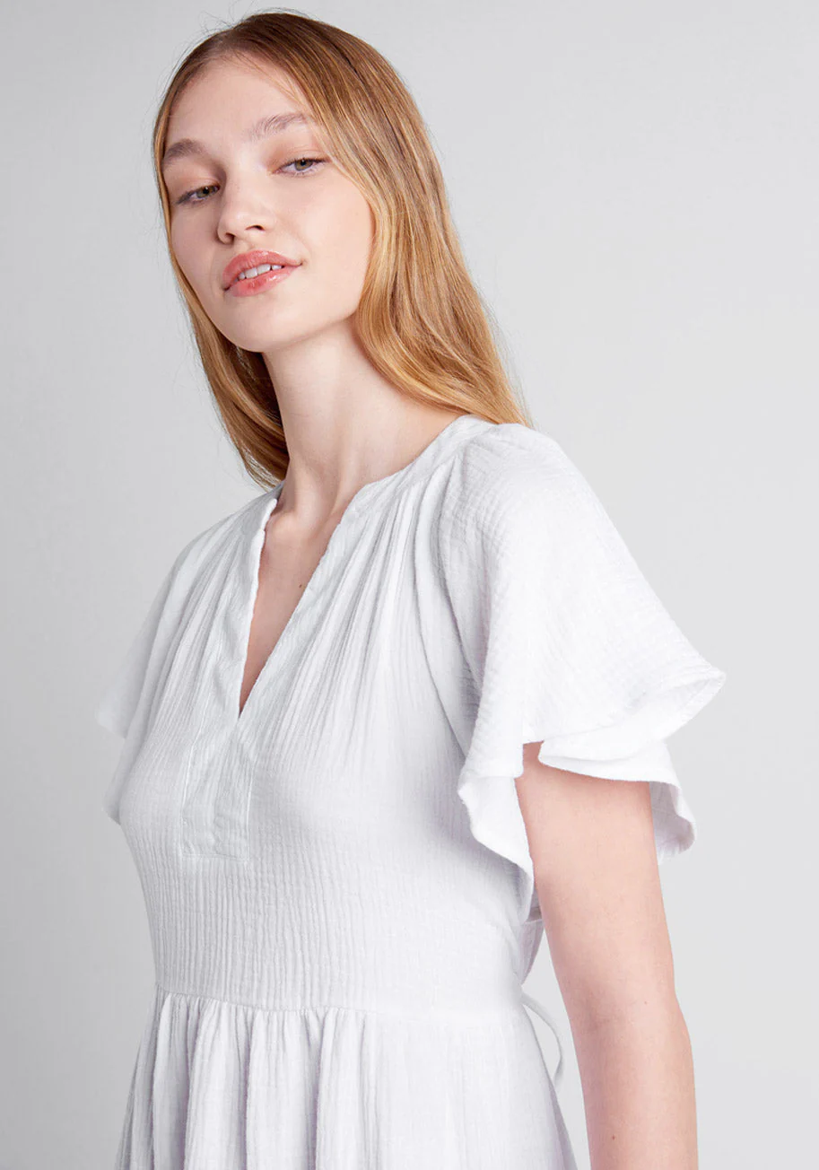 Sun-Soaked Cotton Dress