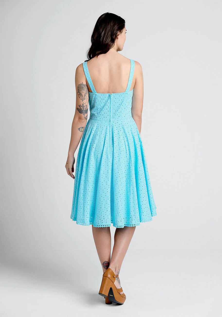 Anglaise For Days Fit and Flare Dress