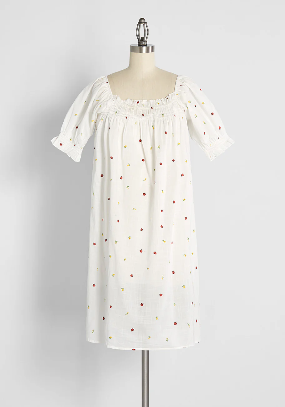 Summertime Garden Stories Smocked Mini Dress