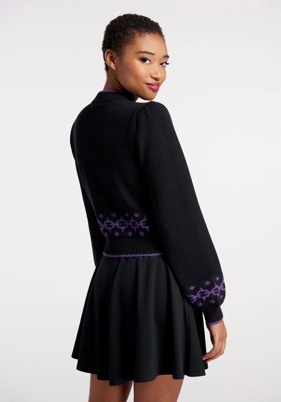 Don't Make Me Mad Mock Neck Sweater