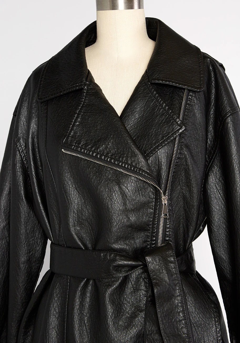 Confidant of Cool Vegan Leather Jacket