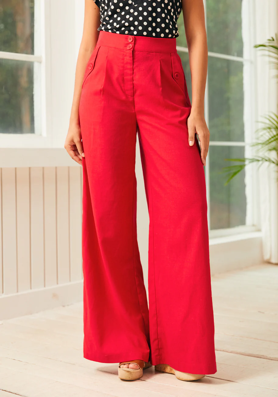 Lazy Afternoon Wide Leg Pants