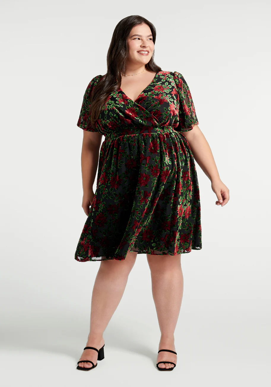 Flutterly Fabulous A-Line Dress