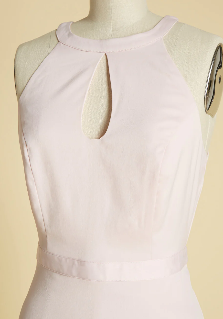 Best of Luxe Satin Halter Dress