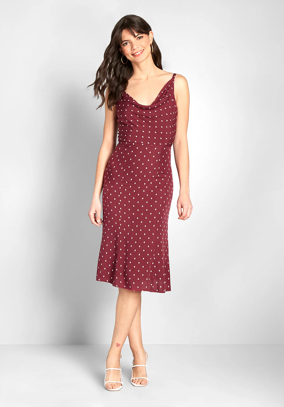 Cowl Me Anytime Slip Dress