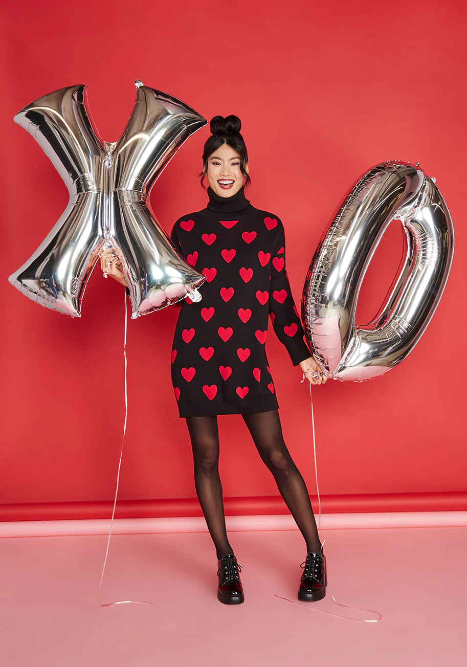 Love All Around Turtleneck Sweater Dress