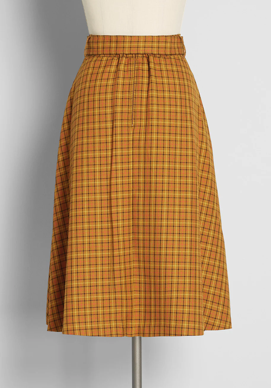 Perfect Timing Belted Midi Skirt