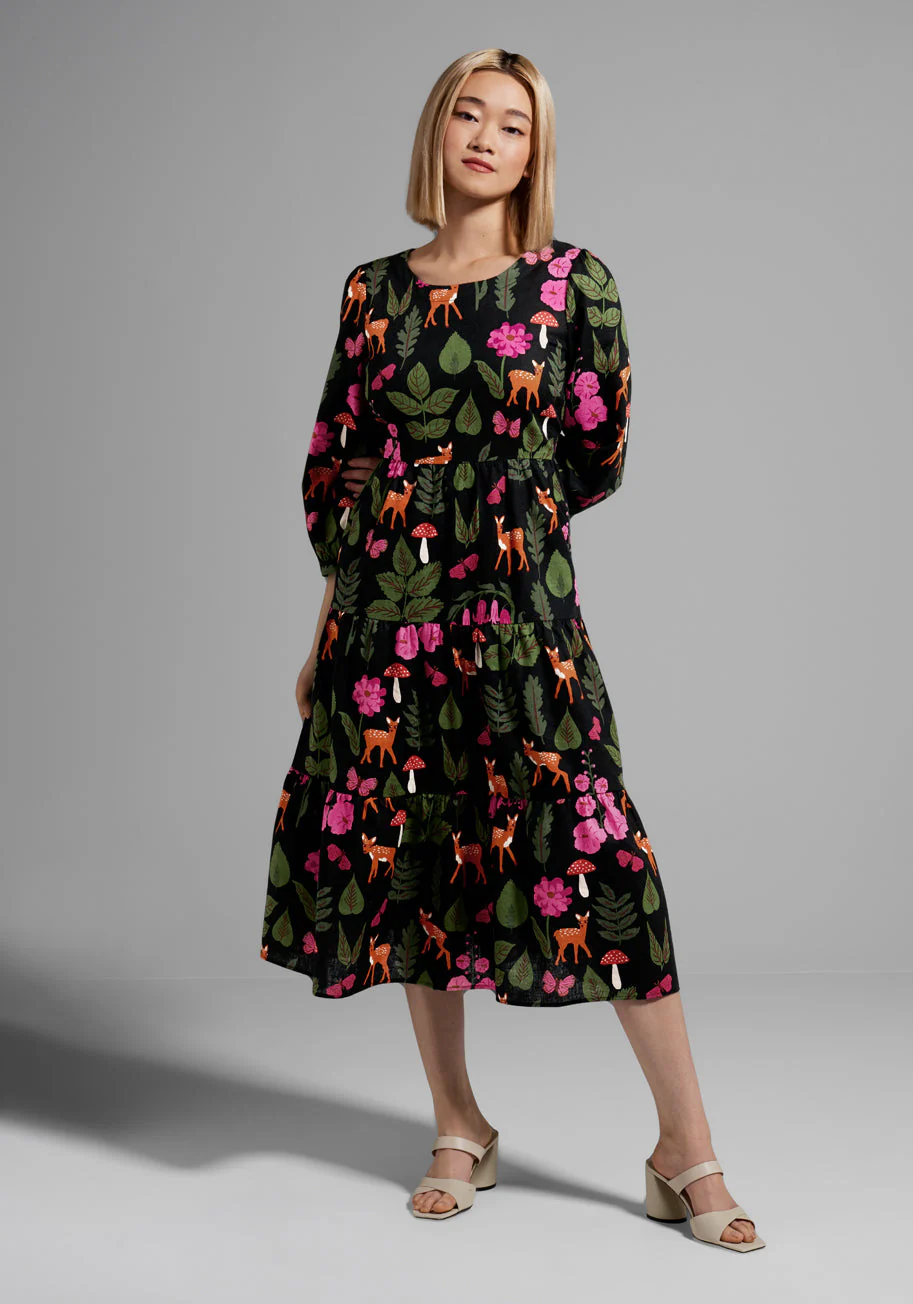 So Deer to Me Midi Dress