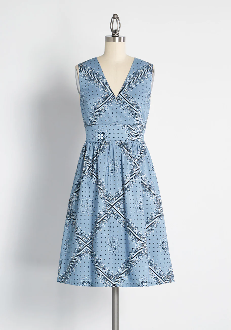 Taming the Wild West Fit and Flare Dress