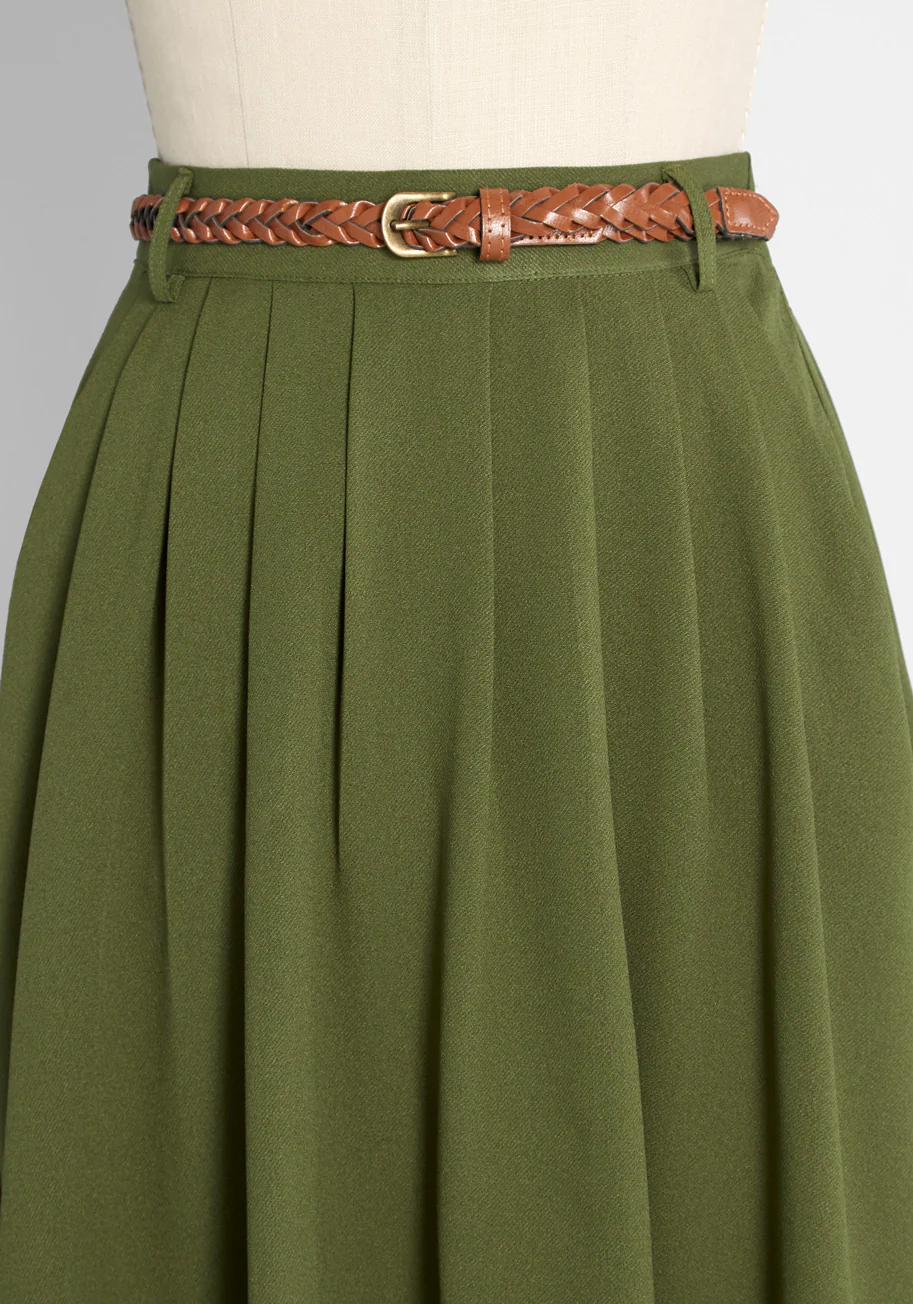 Breathtaking Tiger Lilies Midi Skirt