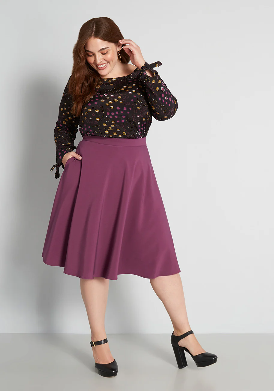Just This Sway A-Line Skirt