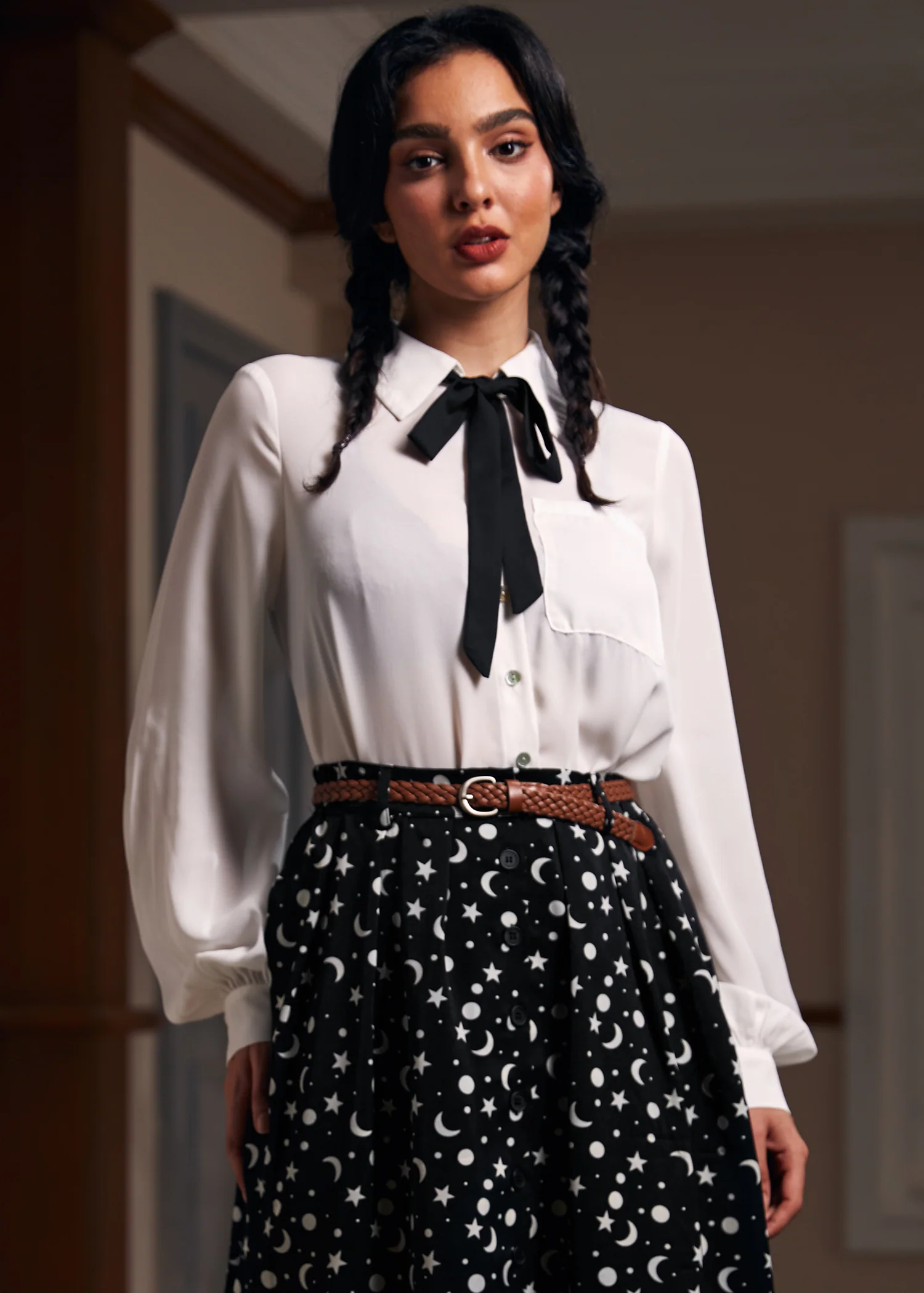 Enchanted Evening Collared Blouse