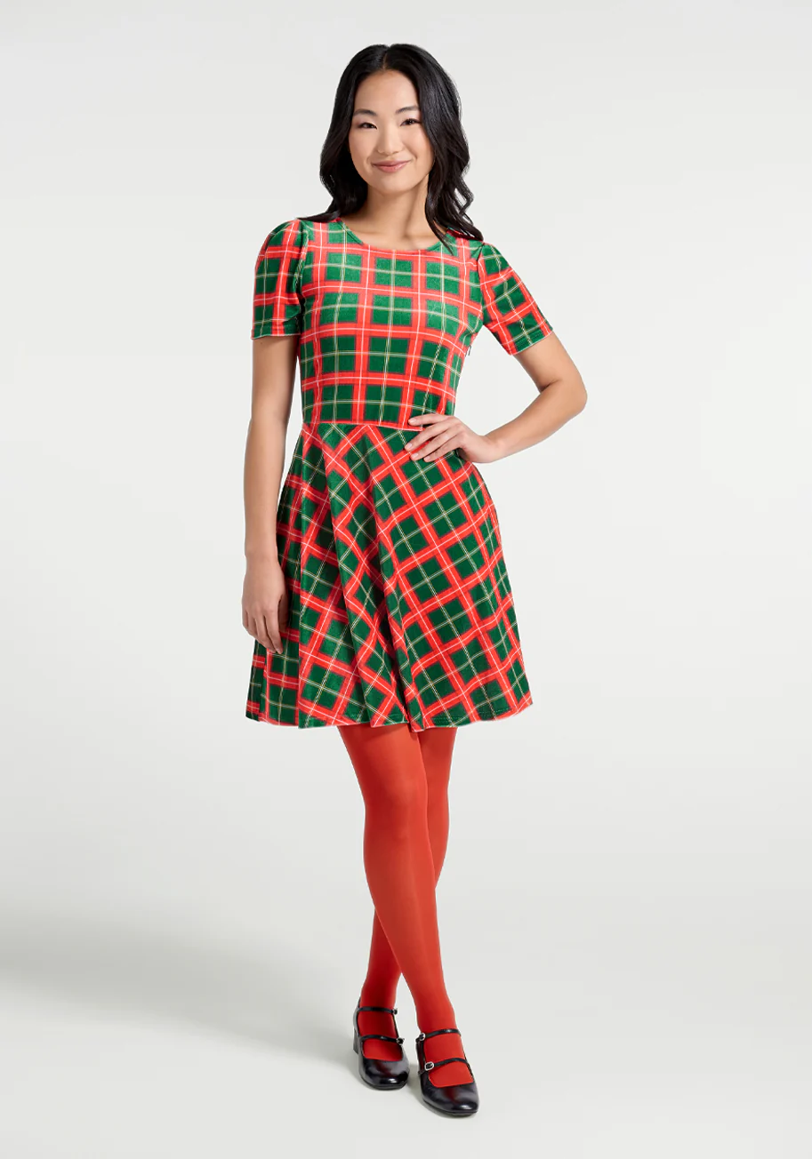 Party Favors Fit-and-Flare Dress