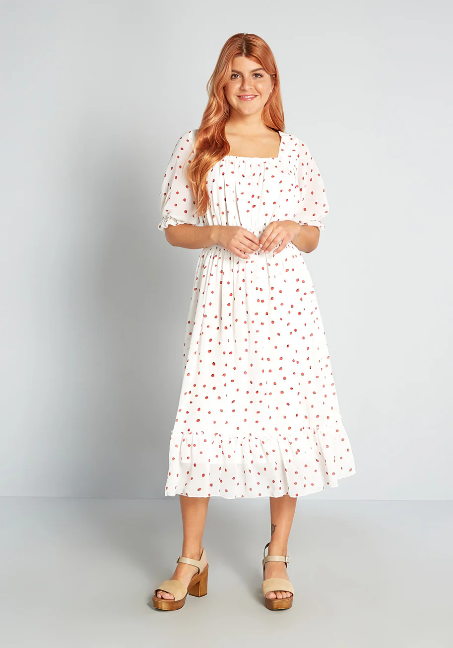 Sweet Days on Strawberry Hill Midi Dress