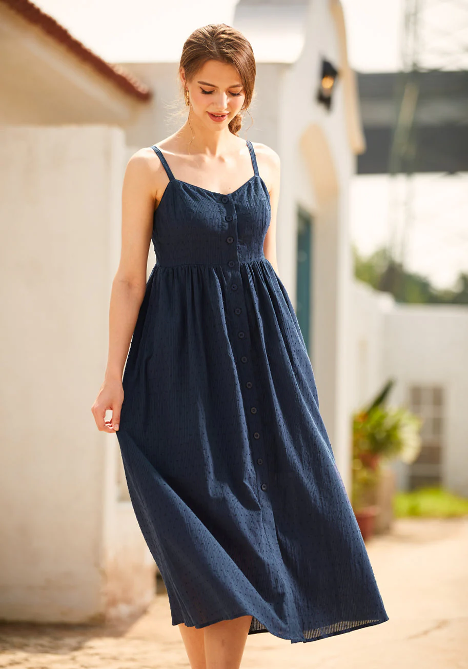 Quite Clearly Charismatic Midi Dress