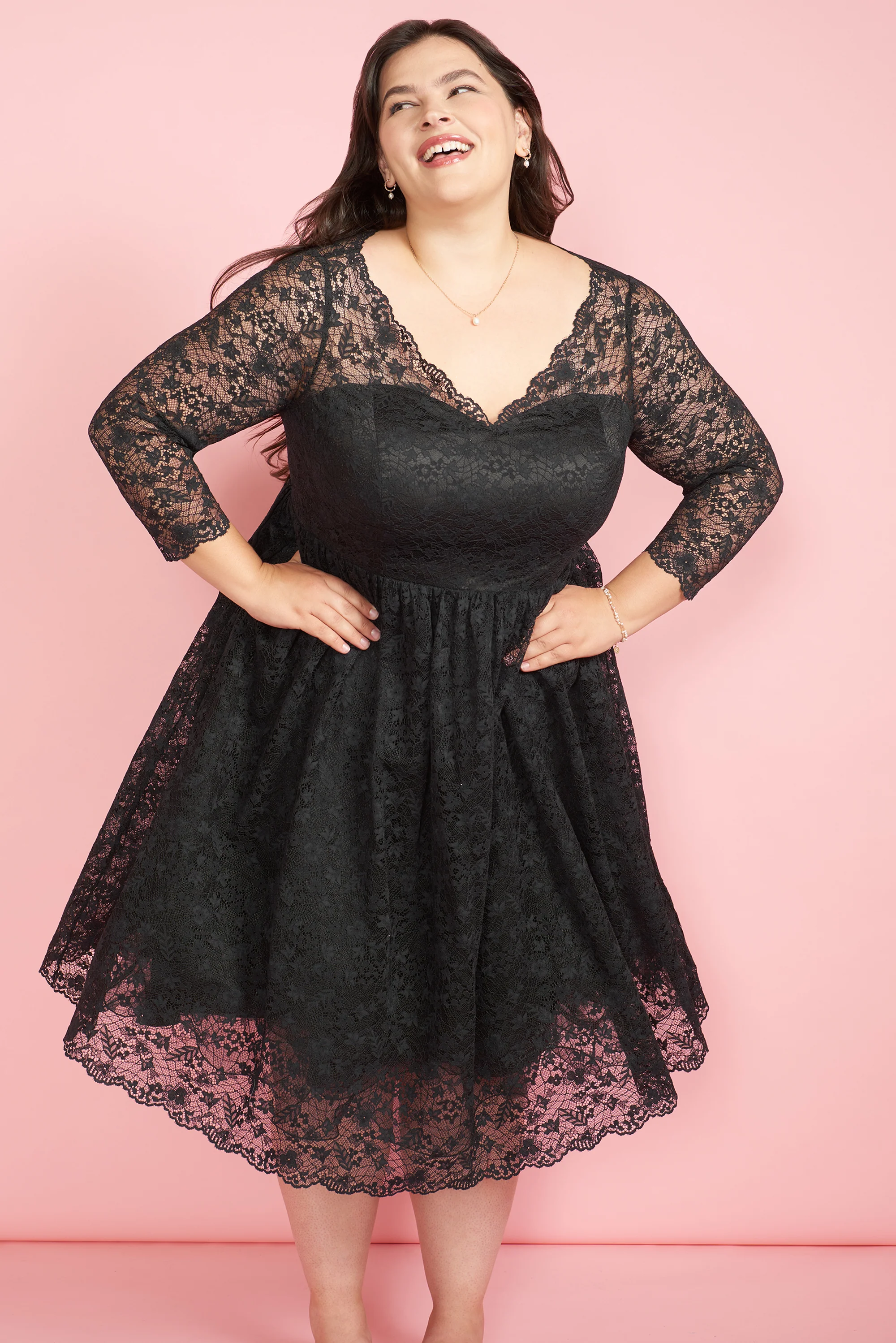 Dramatic Performance Lace Dress
