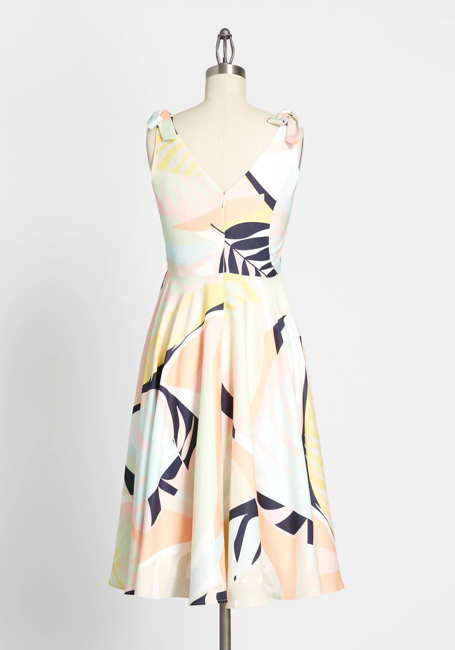 ModCloth x Hutch In Summery Tie-Shoulder Dress