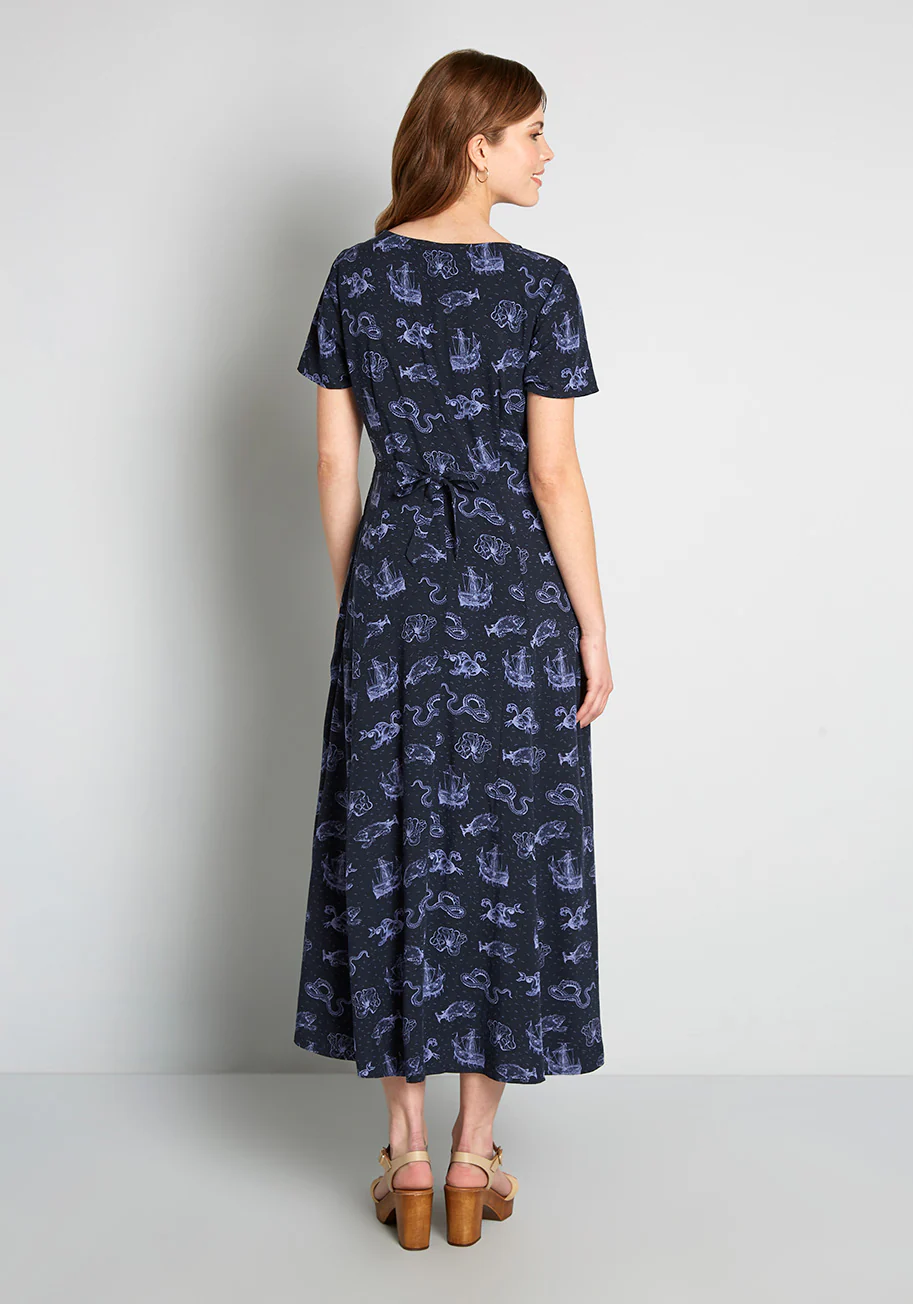Rolling In The Deep Sea Maxi Dress