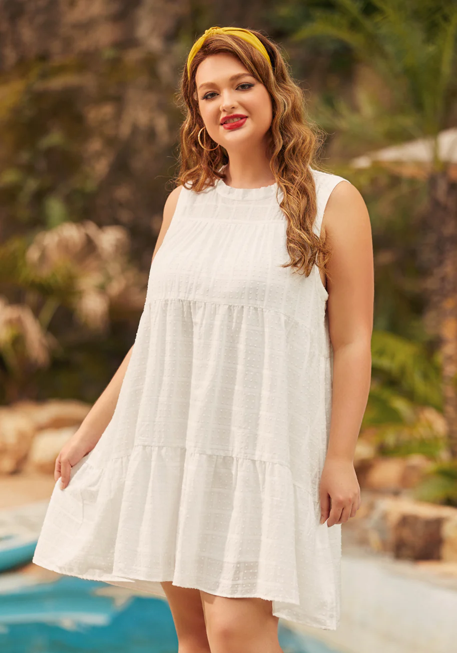 Garden Glamour Sleeveless Shift Dress