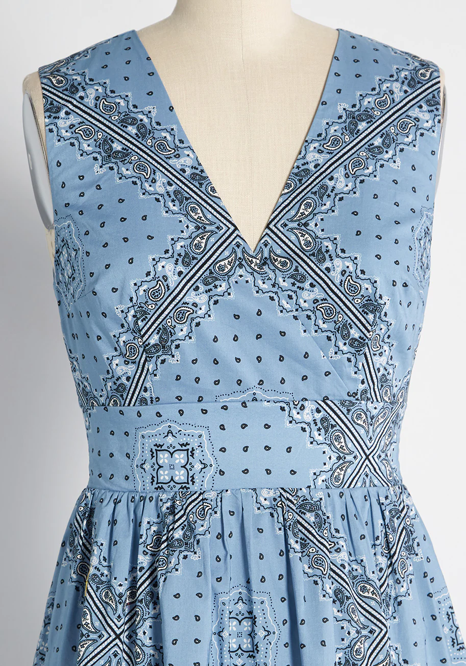 Taming the Wild West Fit and Flare Dress