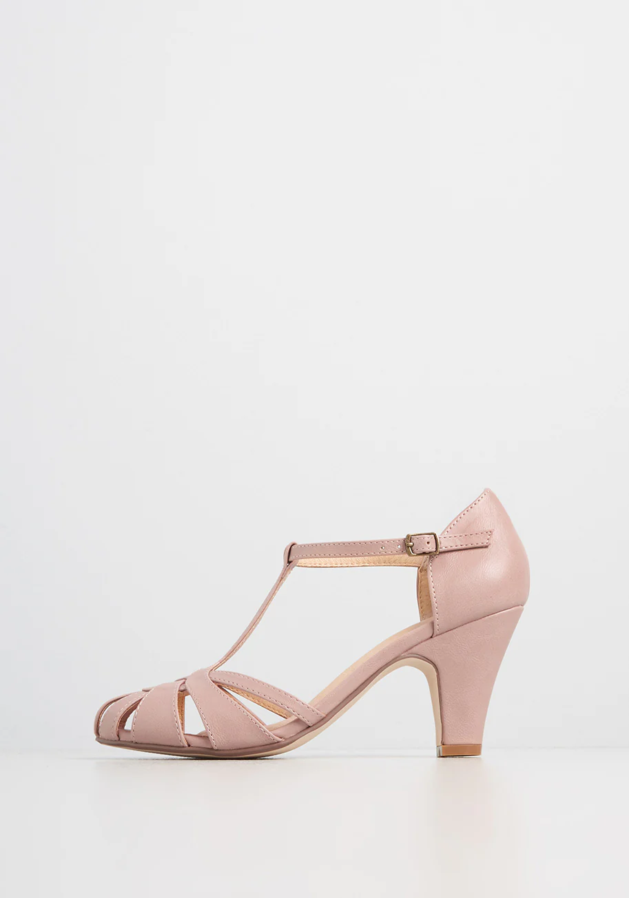 Chelsea Crew There Chic Goes T-Strap Heel in Mauve