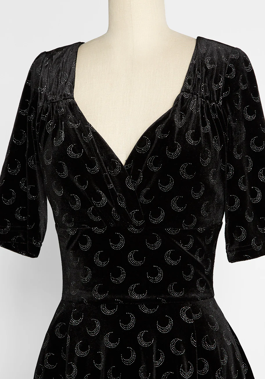 Dancing Beneath the Glitter Moon Dress