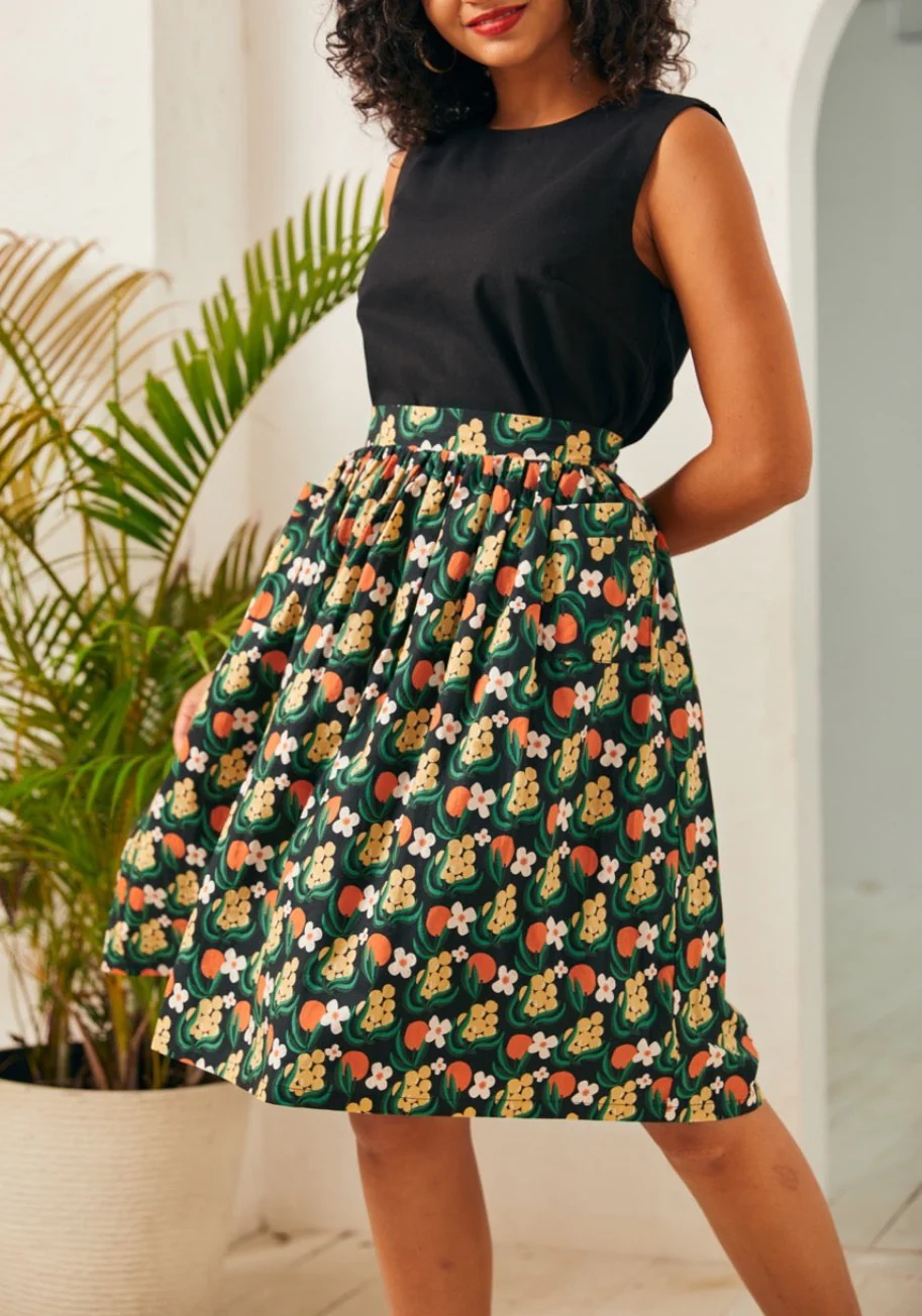 Ocean Breeze Midi Skirt