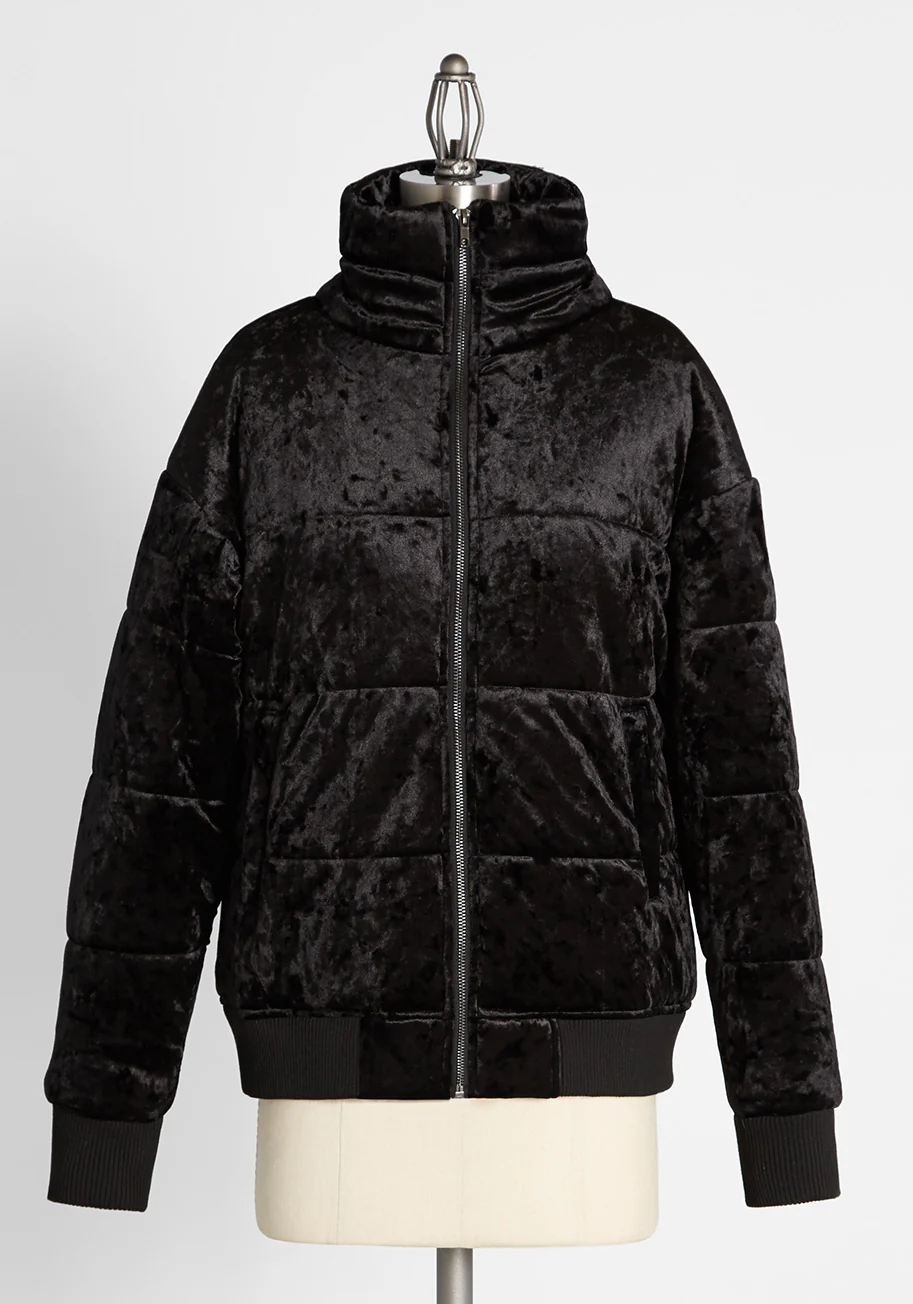 Blistering Black Onyx Puffer Jacket