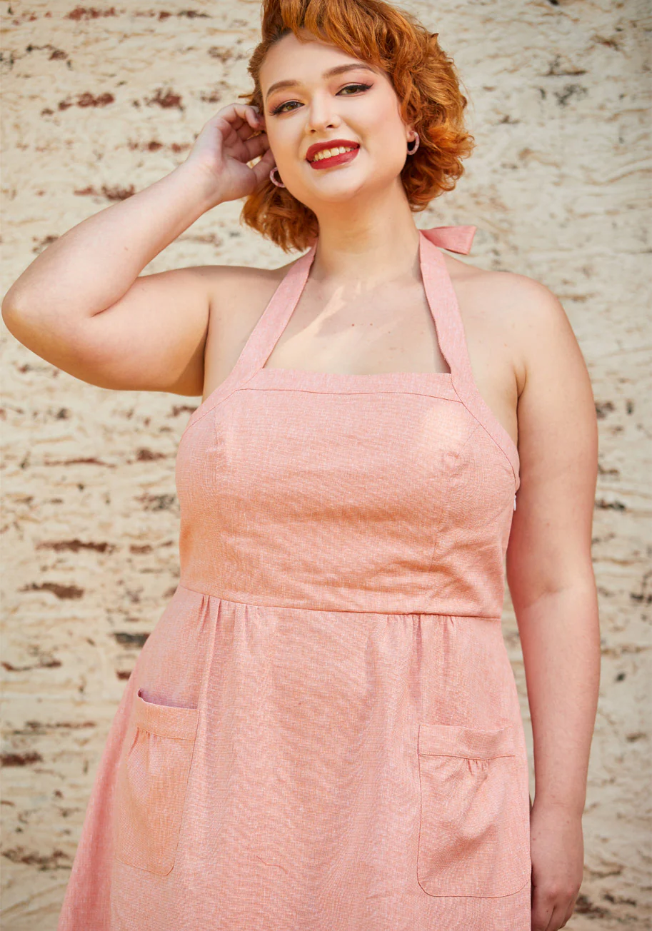 Halter Ego Fit and Flare Dress