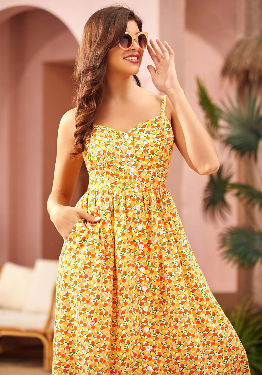 Quite Clearly Charismatic Midi Dress