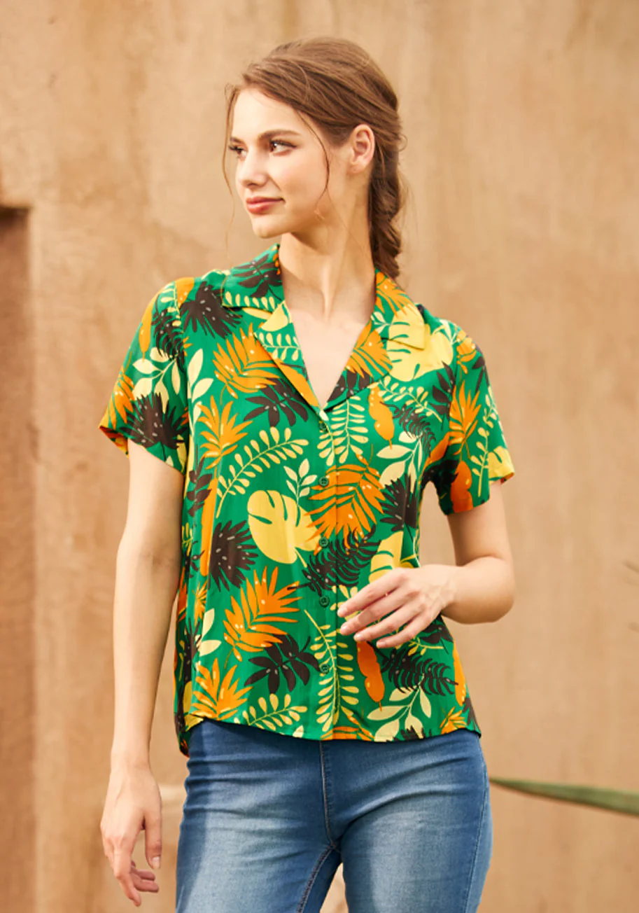 Call It A Classic Camp Collar Shirt