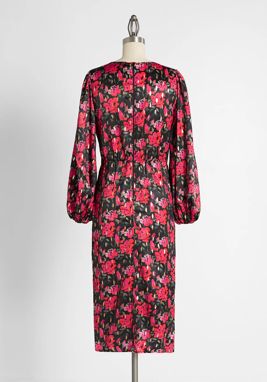 Gathering Roses Sheath Dress