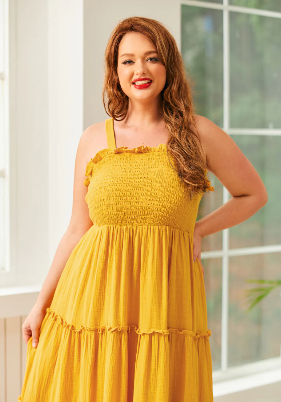 Glimmering Goddess Maxi Dress