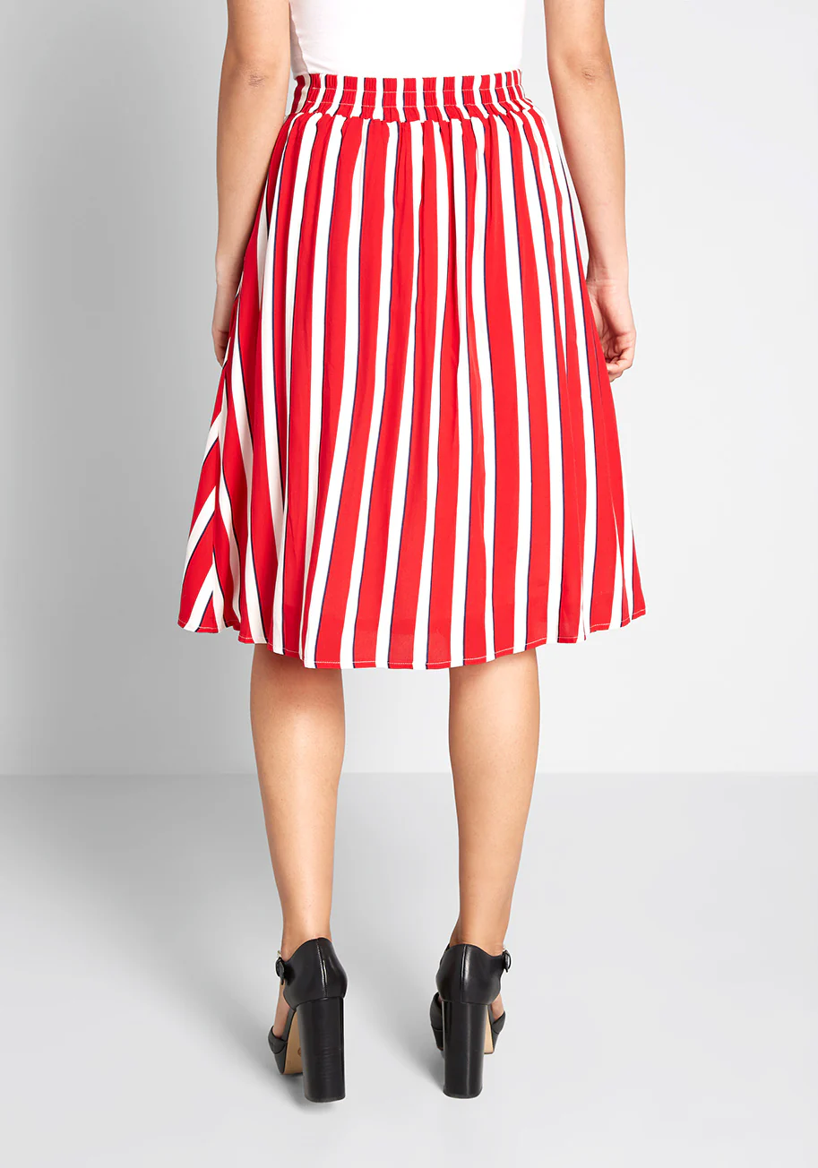 Modcloth X Collectif A Shore Thing A-Line Skirt