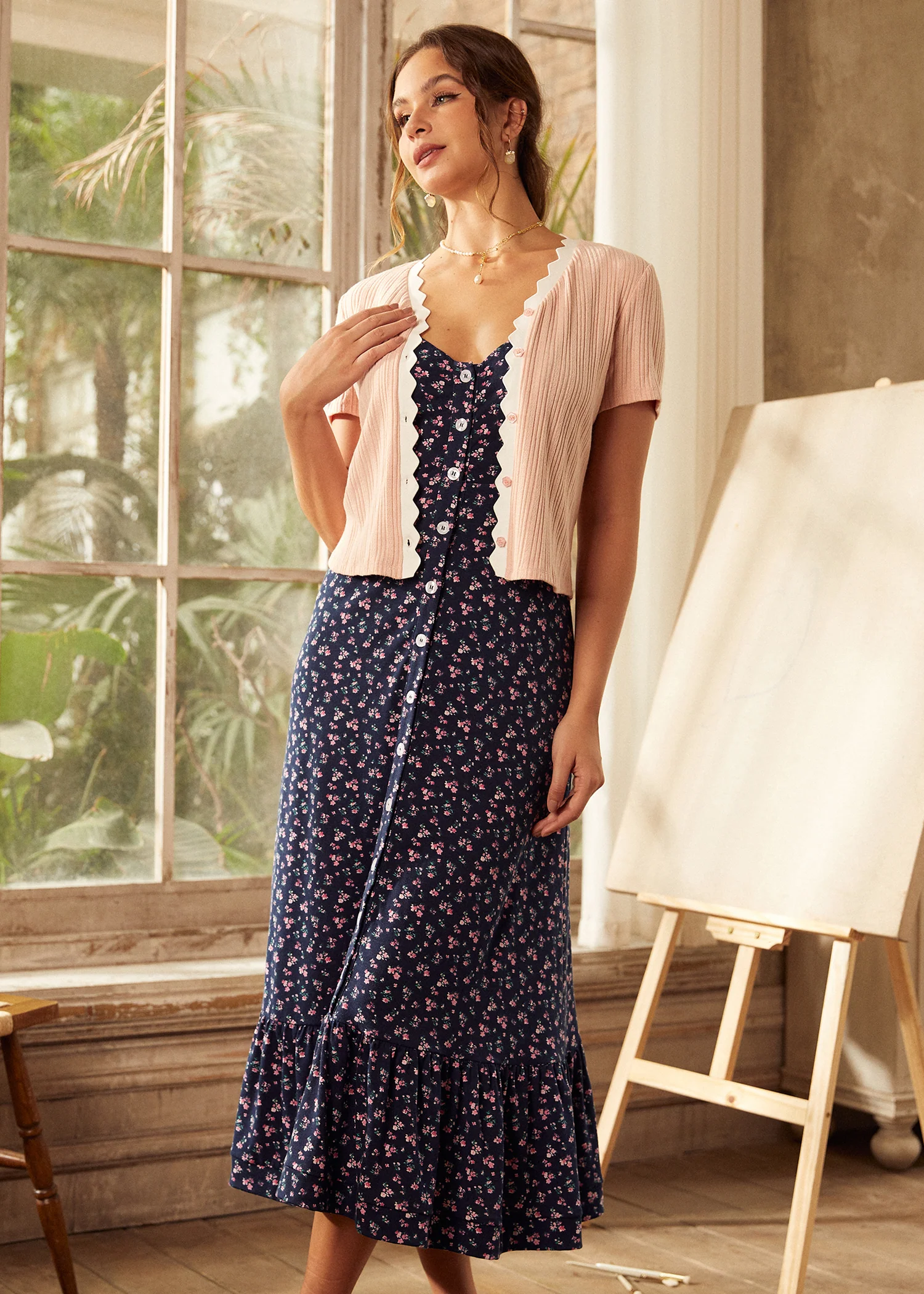 Party on the Prairie Grounds Midi Dress